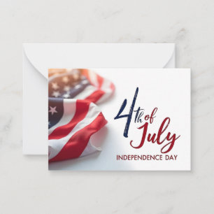 4th of July Independence Day Patriotic Design Card
