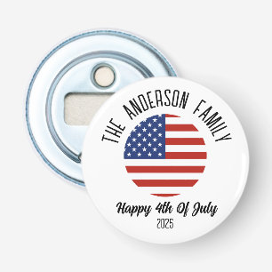 4th of July Independence Day Personalised Name Bottle Opener