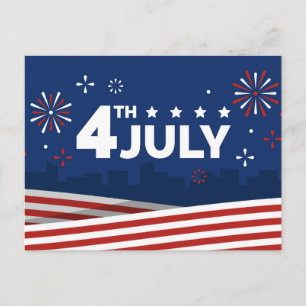 4th of July Independence Day Postcard