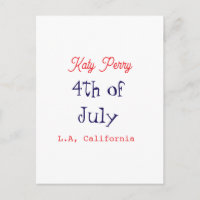 4th of july independence day red blue name city pa