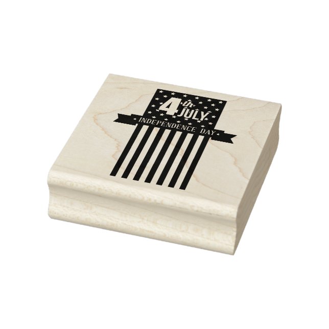 4th of July Independence Day Rubber Stamp (Stamp)