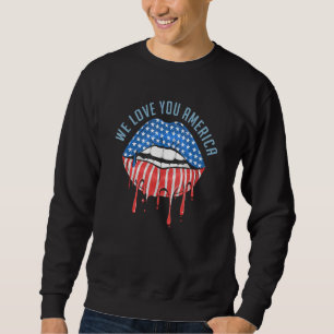 4th Of July Independence Day Us American Flag Patr Sweatshirt