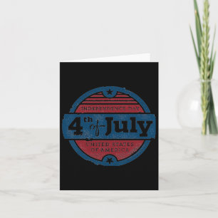 4th Of July Independence Day Usa United States Of  Card