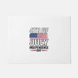 4th of July Independence Day Vintage Shirt Design_ Doormat