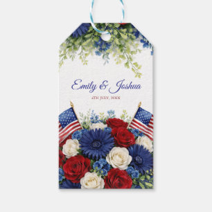 4th of July Independence Day Wedding Gift Tags