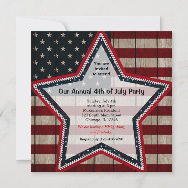 4th of July Invitation (Front)