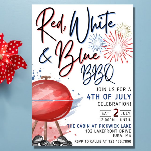 4th of July Invitation, Fourth of July Celebration Invitation (Creator Uploaded)
