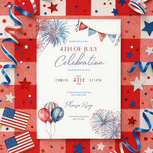 4th of July Invitation Template Celebration