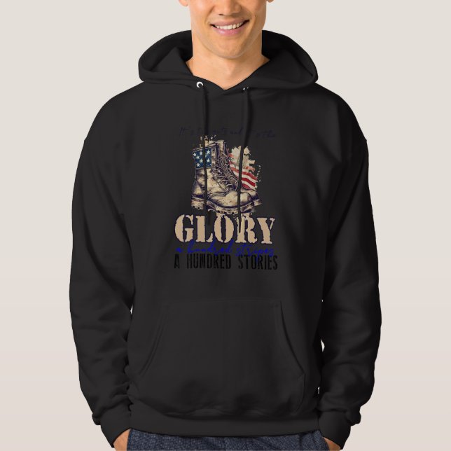 4th of July It's the guts and it's the glory 3 Hoodie (Front)