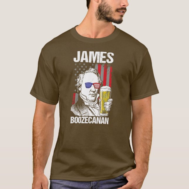 4th Of July James Buchanan Patriot James T-Shirt (Front)