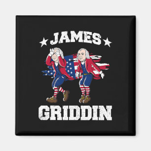 4th Of July James Madison Griddy James Griddin 1  Magnet