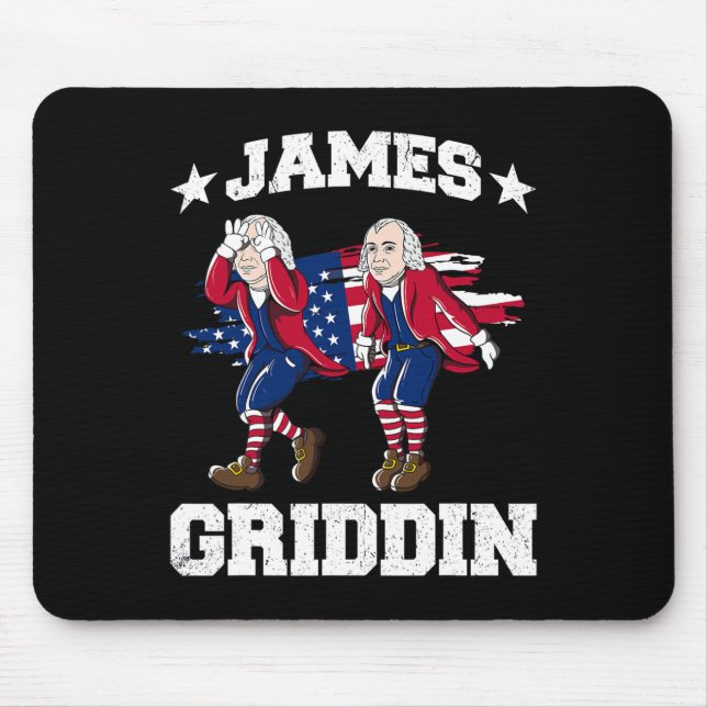 4th Of July James Madison Griddy James Griddin 1  Mouse Pad (Front)