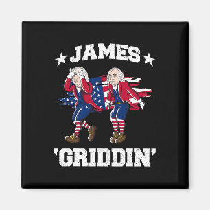 4th Of July James Madison Griddy James Griddin Magnet