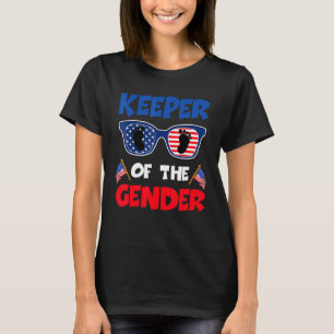 4th Of July Keeper Of The Gender Baby Gender Revea T-Shirt
