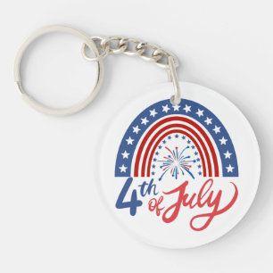 4th of July Key Ring
