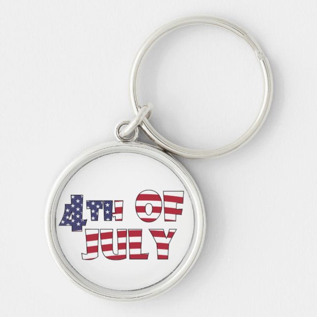 4TH OF JULY KEY RING (Front)