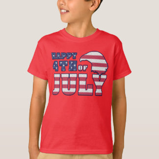 4th of July Kids Red T shirt