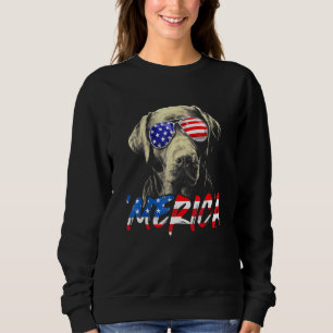 4th Of July Labrador Retriever Merica American Fla Sweatshirt
