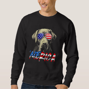 4th Of July Labrador Retriever Merica American Fla Sweatshirt