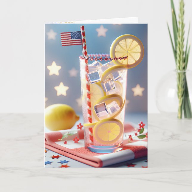 4th Of July Lemonade Card (Front)