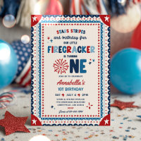 4th Of July Little Firecracker 1st Birthday Party
