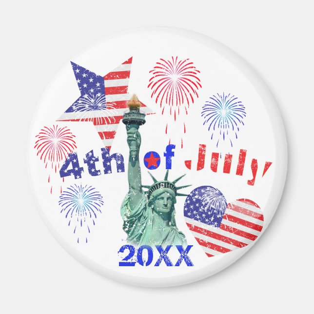 4th of July Magnet (Front)