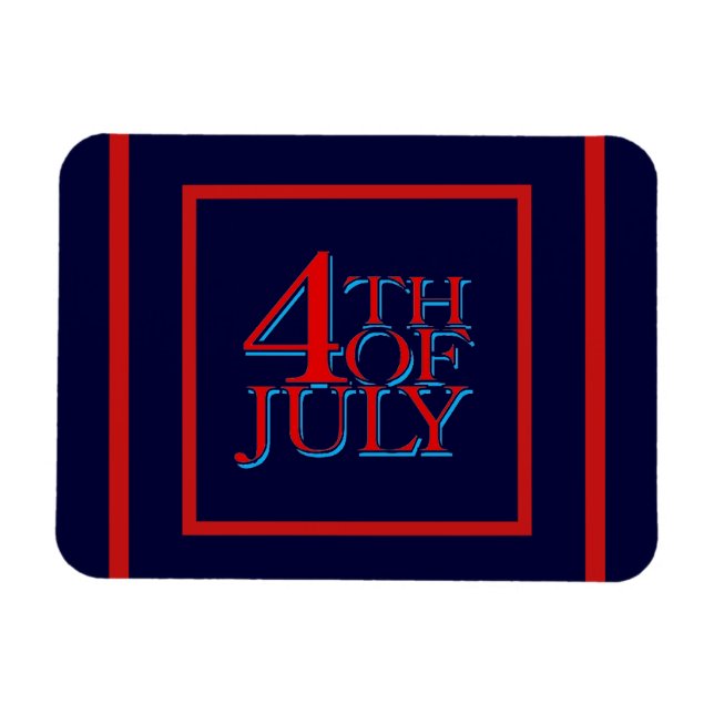 4th of July - Magnet (Horizontal)