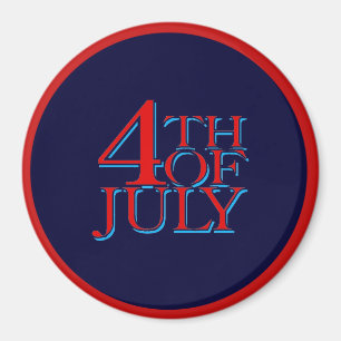 4th of July - Magnet