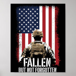 4th of July Memorial Day Design Patriot Flag Poster