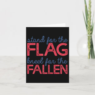 4th Of July Memorial Day Independence Day Stand Fo Card