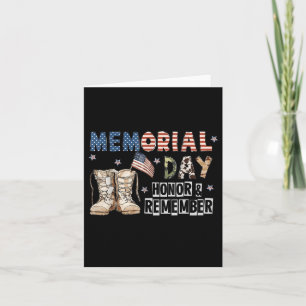 4th Of July Memorial Day Land Of The Brave Shirt Card