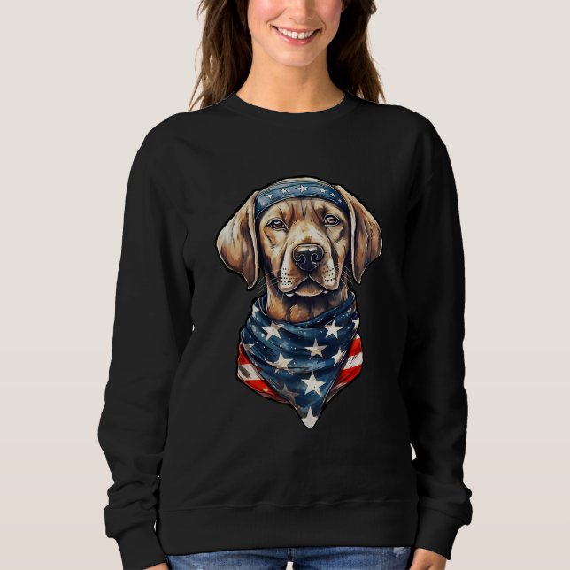 4th Of July  Men & Women American Flag Patriotic D Sweatshirt (Front)
