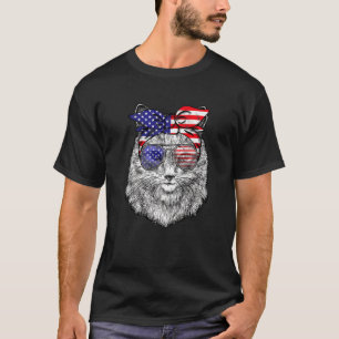 4th Of July Meowica American Flag Cat Merica Men U T-Shirt