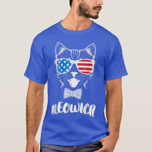 4th of July Meowica Kitty Cat T-Shirt