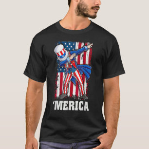 4th Of July Merica Dabbing Uncle Sam American Usa T-Shirt