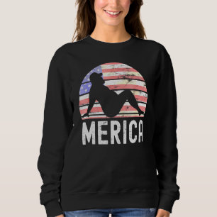 4th Of July Merica Fat Party Drinking Adult Joke 3 Sweatshirt