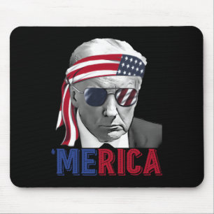 4th Of July merica Trump American Flag Usa Mouse Pad