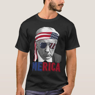 4th Of July merica Trump American Flag Usa  T-Shirt