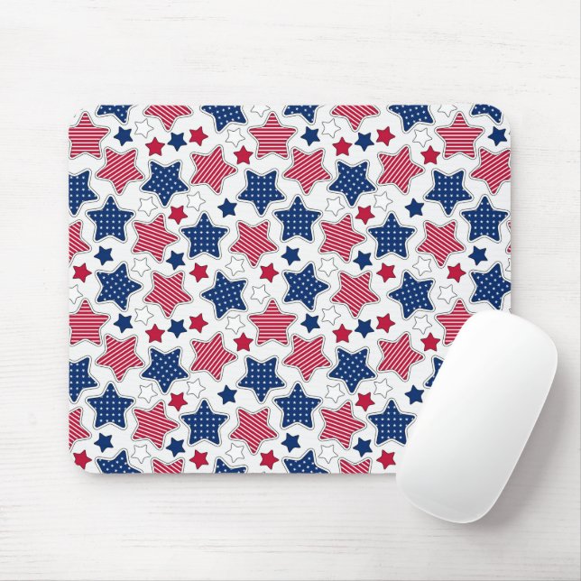 4th Of July Mouse Pad (With Mouse)