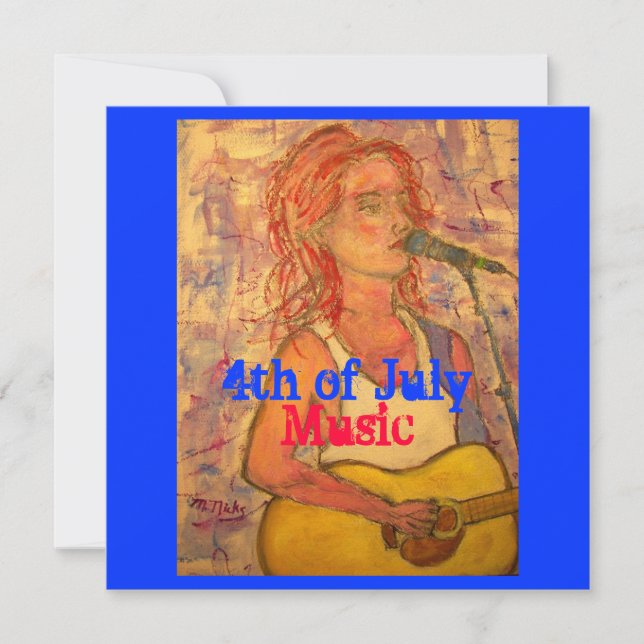 4th of July Music Card (Front)