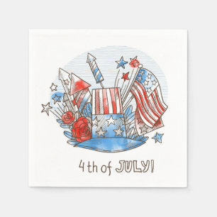4th of July Napkins