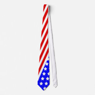 4th of July Necktie, American Flag Tie