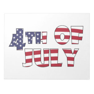 4TH OF JULY NOTEPAD
