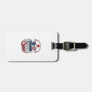4th of July Nurse Crew Patriotic Medical Shirt Des Luggage Tag