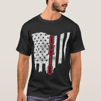 4th Of July Ohio USA US Flag States Vintage T-Shirt