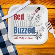 4th of July or Memorial Day Paper Plate
