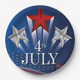 4th of July Paper Plate