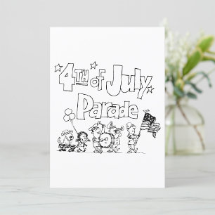 4th Of July Parade Invitations