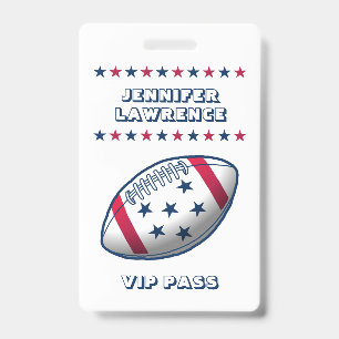 4th of July Party Baseball ID Badge