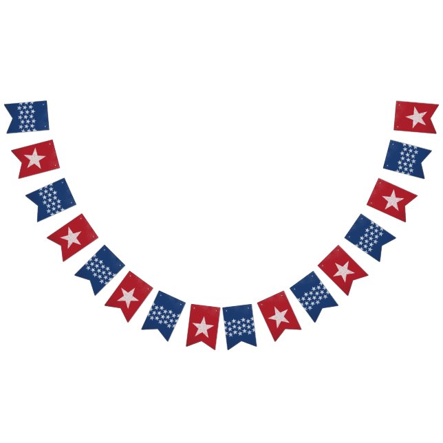 4th of July Party Bunting Banner (All)